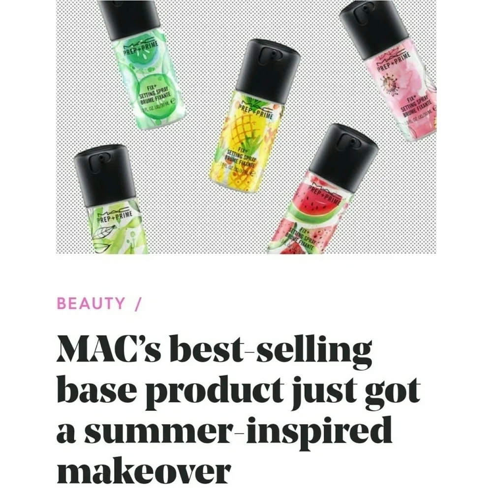 MAC // ltd ed tropical prime fix+ 3 piece mini travel set